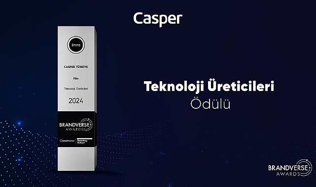 CASPER BRANDVERSE AWARDS’TE BRONZ ÖDÜLÜN SAHİBİ OLDU!